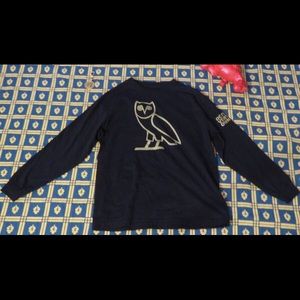 Drake October's OVO Owl Black Gold Long Sleeve